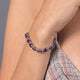 Load image into Gallery viewer, Jewelili Bracelet Amethyst with Genuine White Diamonds in Sterling Silver View 2
