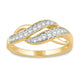 Load image into Gallery viewer, Jewelili Ring with White Round Diamonds in 10K Yellow Gold 1/4 CTTW View 1
