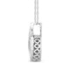 Load image into Gallery viewer, Jewelili Infinity Pendant Necklace with Natural White Round Dancing Diamonds in Sterling Silver View 2
