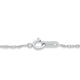 Load image into Gallery viewer, Jewelili Infinity Pendant Necklace with Natural White Round Dancing Diamonds in Sterling Silver View 3
