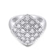 Load image into Gallery viewer, Jewelili Ring with Miracle Plated Natural White Round Diamonds in Sterling Silver 1/10 CTTW
