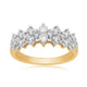 Load image into Gallery viewer, Jewelili 14K Yellow Gold With 1.00 CTTW Natural White Round Diamonds Anniversary Ring
