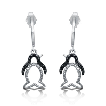 Jewelili Sterling Silver With 1/10 CTTW Treat