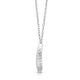 Load image into Gallery viewer, Jewelili Sterling Silver With Natural White Diamonds Teardrop Pendant Necklace
